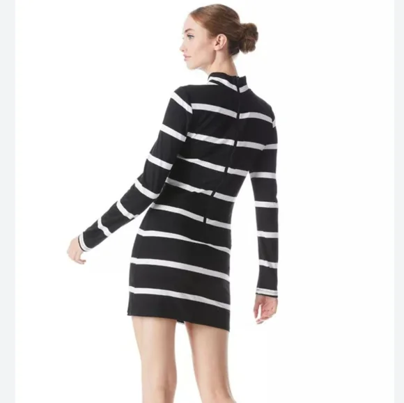 Alice + Olivia Delora Mock Neck Mini Dress, Size XS - Picture 3 of 10